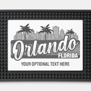 Custom Text Orlando Florida Bar Mat