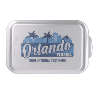Custom Text Orlando Florida Cake Pan