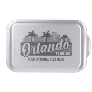 Custom Text Orlando Florida Cake Pan