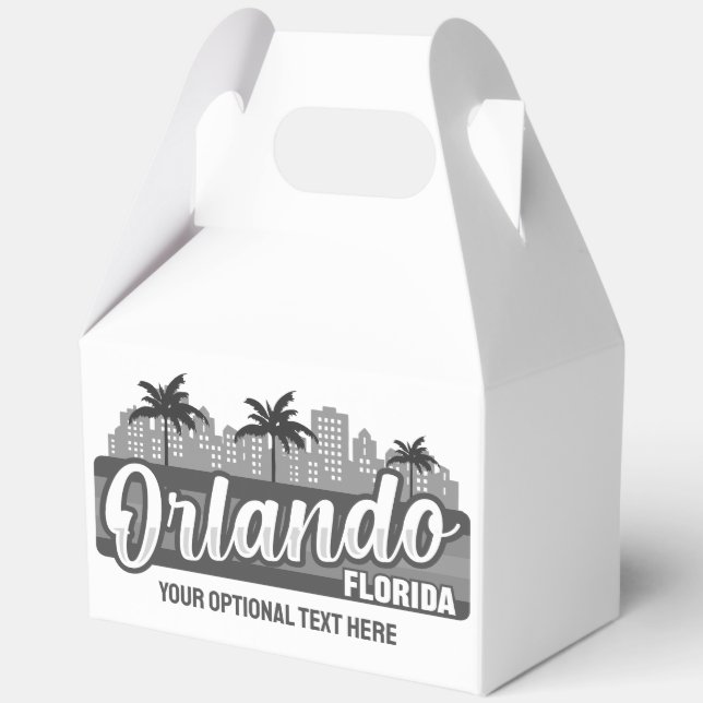 Custom Text Orlando Florida Favor Boxes (Front)