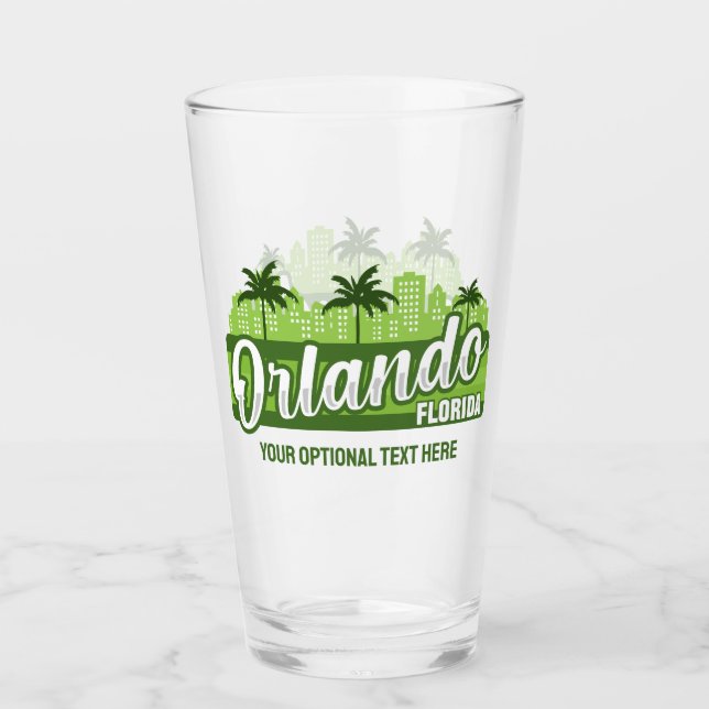 Custom Text Orlando Florida Glass (Front)