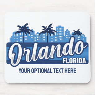 Custom Text Orlando Florida Mouse Pad