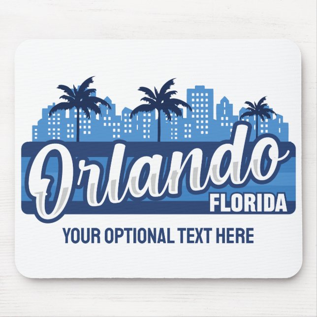 Custom Text Orlando Florida Mouse Pad (Front)