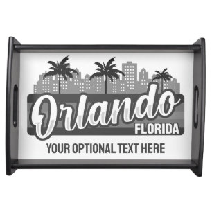 Custom Text Orlando Florida Serving Tray