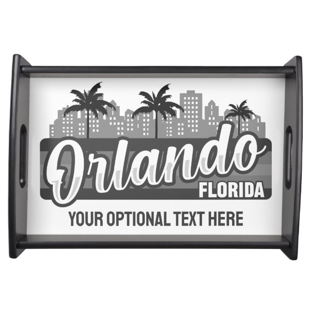 Custom Text Orlando Florida Serving Tray (Front)