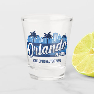 Custom Text Orlando Florida Shot Glass