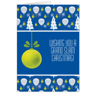 🎾🎄Custom text, Padel-ing Through the Snow! Cards