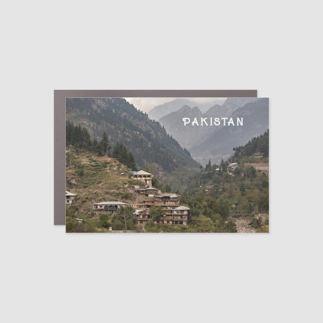 Custom Text Pakistan Car Magnet (Front)