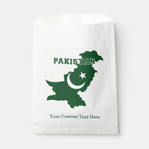Custom Text Pakistan Favor Bag