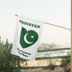 Custom Text Pakistan House Flag