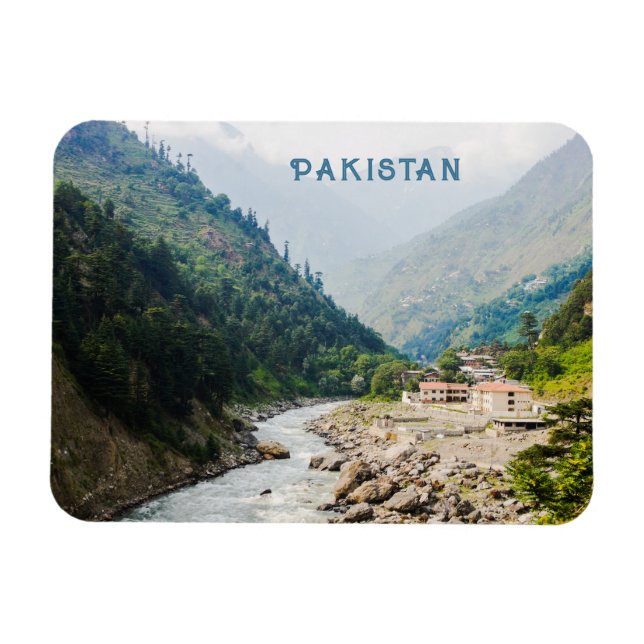 Custom Text Pakistan Magnet (Horizontal)
