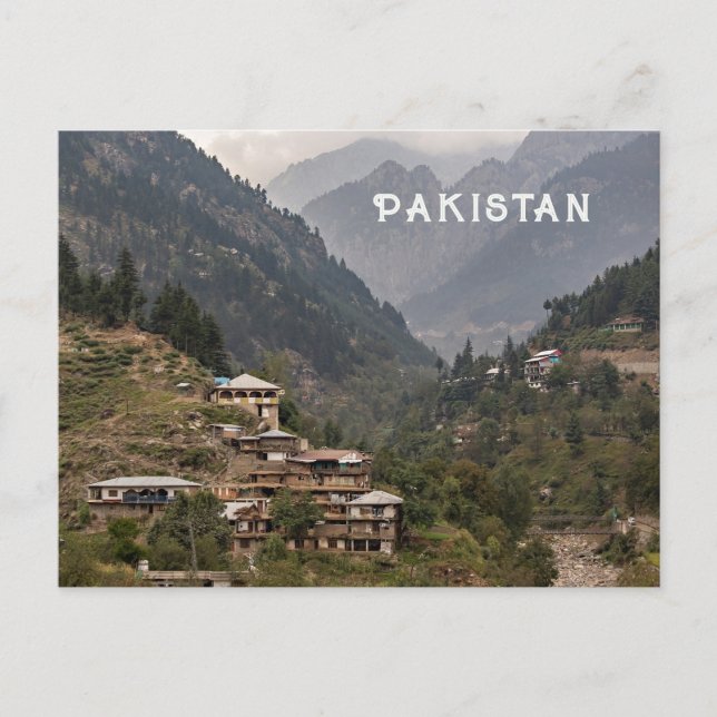 Custom Text Pakistan Postcard (Front)