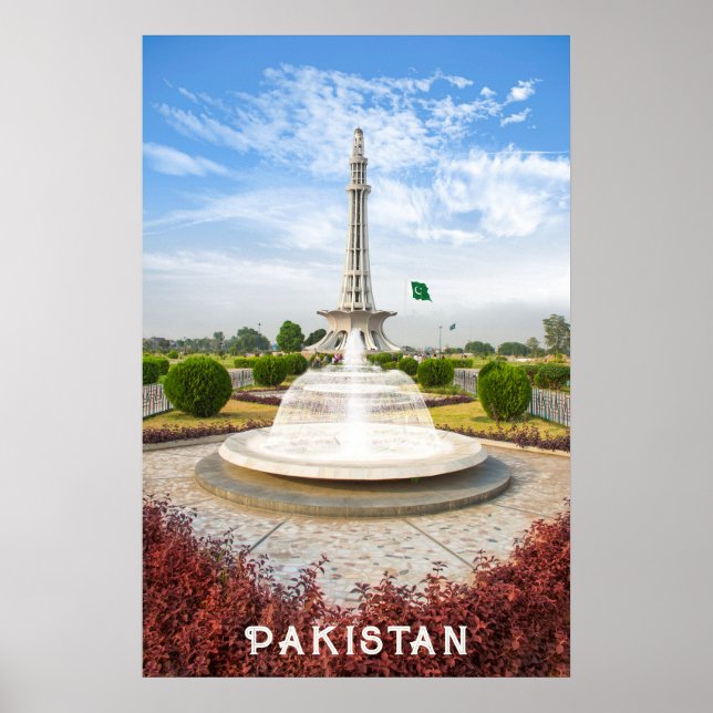 Custom Text Pakistan Poster (Front)