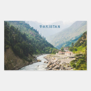 Custom Text Pakistan Rectangular Sticker