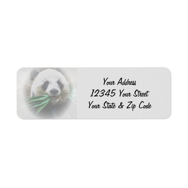 Custom  Text Panda Label (Front)