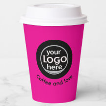 Custom Text Paper Cup - Add Your Logo