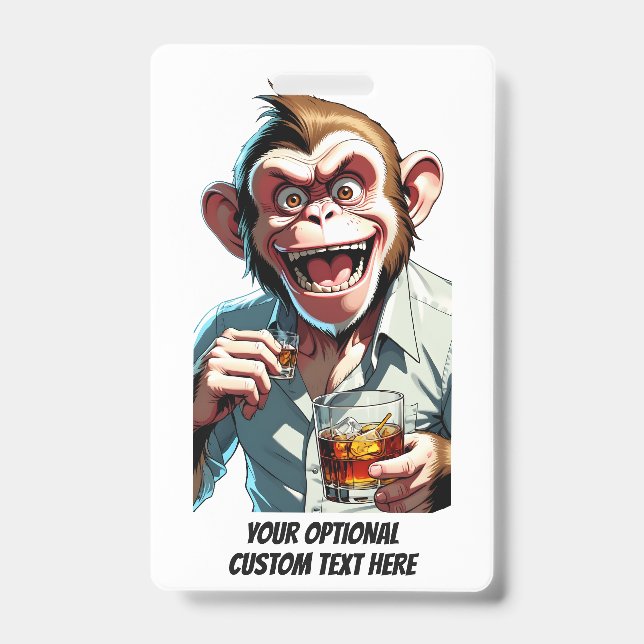 Custom Text Party Animal Badge (Front)