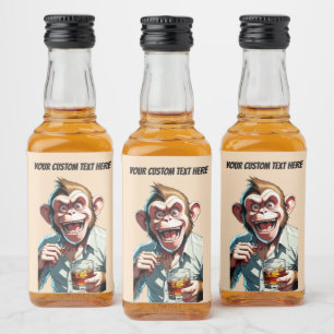 Custom Text Party Animal Liquor Bottle Label