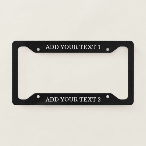 PlasmaGlow 10125 Neon License Plate Frame - WHITE