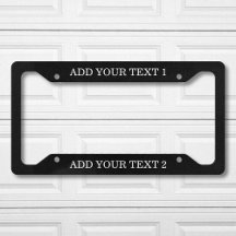 Custom Text Personalized Black