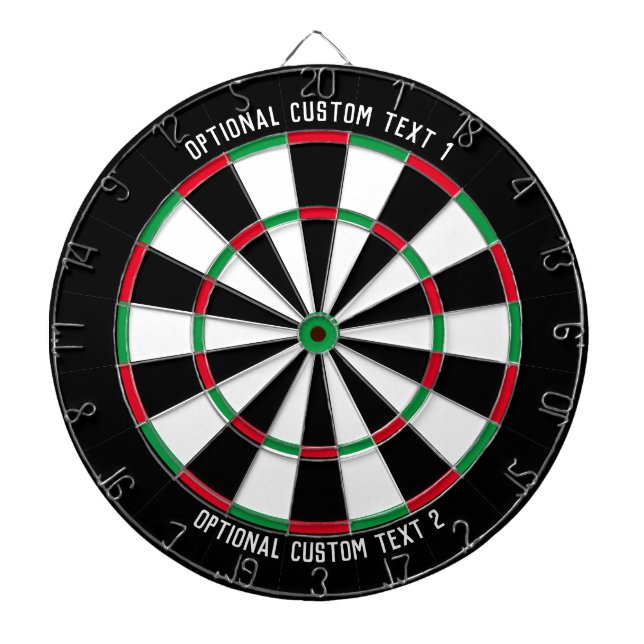 Custom Text Personalized Classic Dart Board (Front)