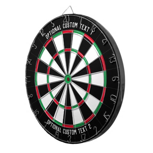 Custom Text Personalized Classic Dart Board | Zazzle