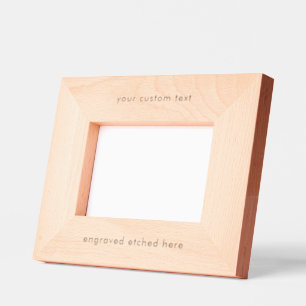 Custom Text Personalized Engraved Picture Frame