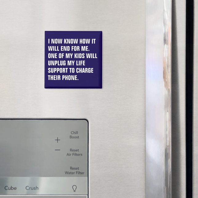 Custom Text Personalized Funny Quote Magnet (In Situ (Fridge))