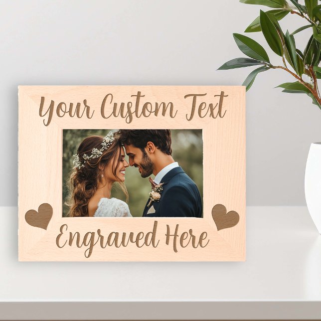 Custom text Personalized Hearts Engraved Frames (Creator Uploaded)