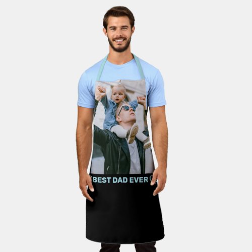 Custom text personalized photo and hearts apron
