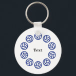 Custom Text Personalized Volleyball Keychain<br><div class="desc">Custom Text Personalized Volleyball keychain</div>