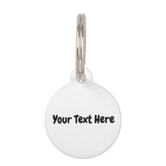 Custom Text  Pet ID Tag