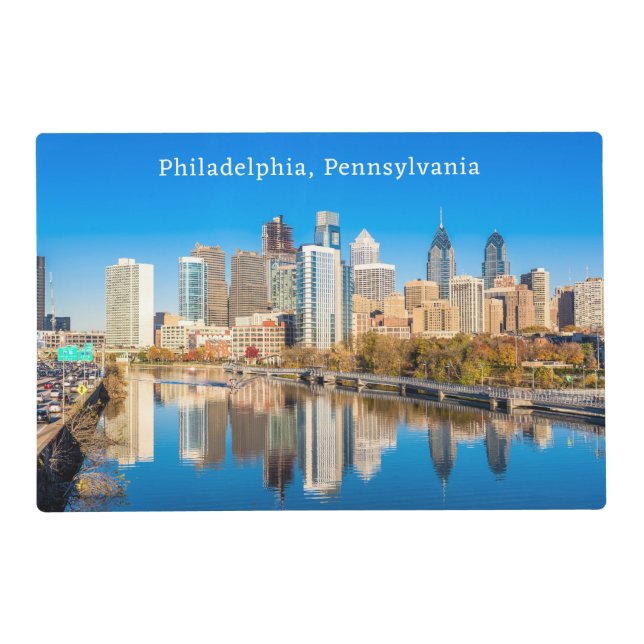 Custom Text Philadelphia Pennsylvania Placemat (Front)