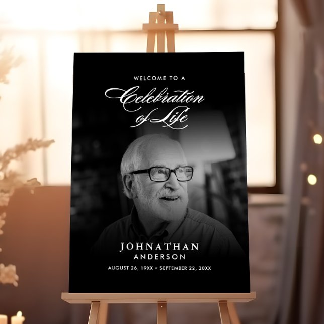 Custom Text & Photo Funeral/Memorial Tribute Foam Board (Creator Uploaded)