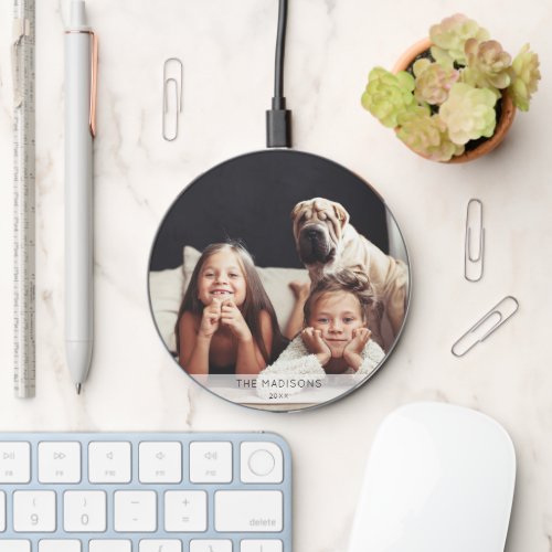 Custom Text Photo Wireless Charger