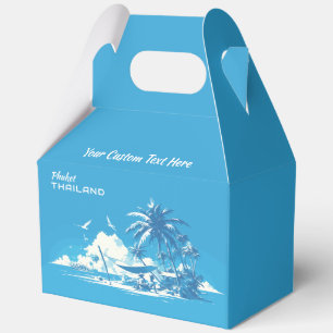 Custom Text Phuket Thailand Favor Boxes