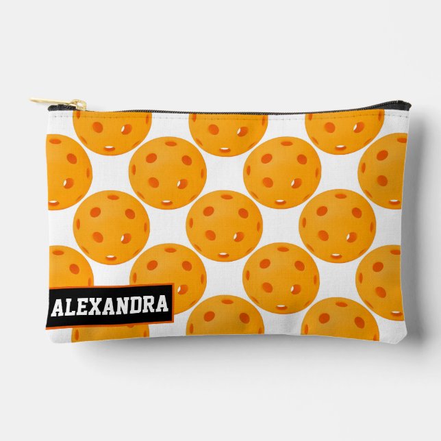 Custom text Pickleball Gold Medal Dinker Accessory Pouch (Front)