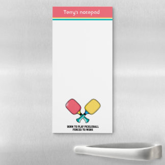Custom text pickleball paddles magnetic notepad