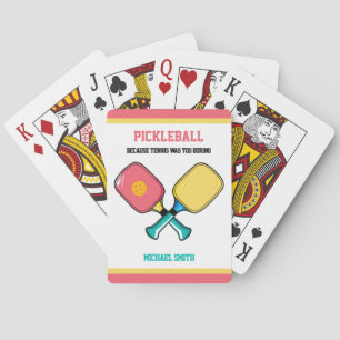 Custom text Pickleball paddles Poker Cards