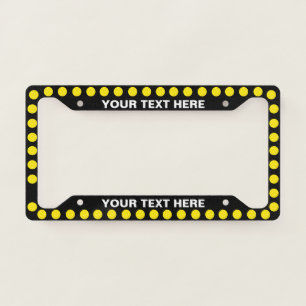 Custom Text Pickleball Pattern License Plate Frame