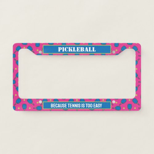 Custom text  Pickleball Playtime License Plate Frame
