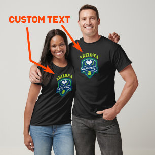 Custom text Pickleball  T-Shirt