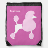 Custom Text Pink Poodle