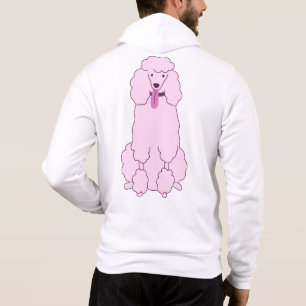 Custom Text Pink Poodle Hoodie