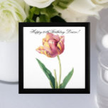 Custom(Text) Pink & Yellow Tulip Flower Watercolor Gift Box<br><div class="desc">This stunning gift box is the perfect way to show your loved ones how much you care. Inspired by a vintage watercolor flower painting, the box features an elegant design that is both timeless and sophisticated. You can personalize the text to say whatever you'd like, making it the perfect gift...</div>