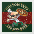 CUSTOM TEXT Pizza Delivery Pizzeria Sign | Zazzle