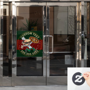 CUSTOM TEXT Pizza Delivery Pizzeria Sign