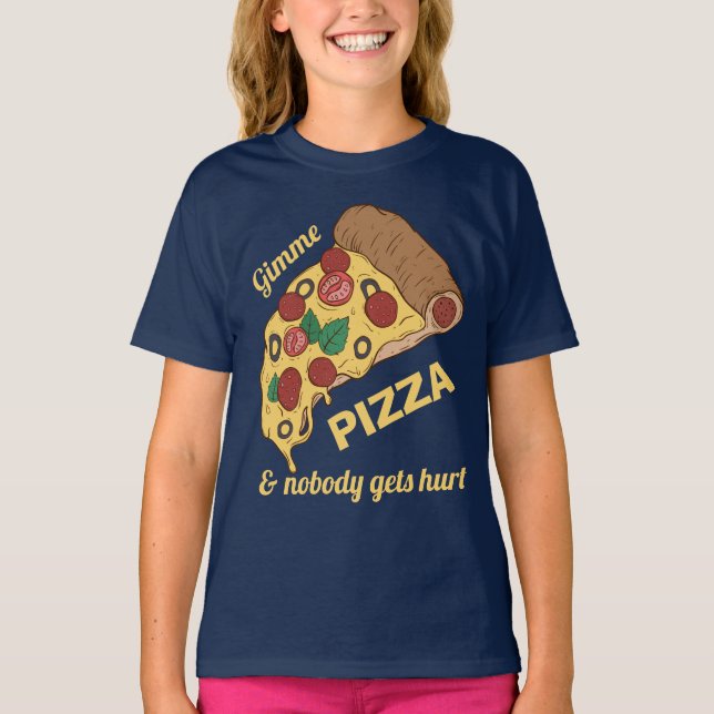 Custom Text Pizza Slice shirts & jackets (Front)