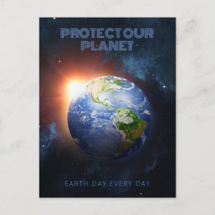 Custom Text Planet Earth Postcard