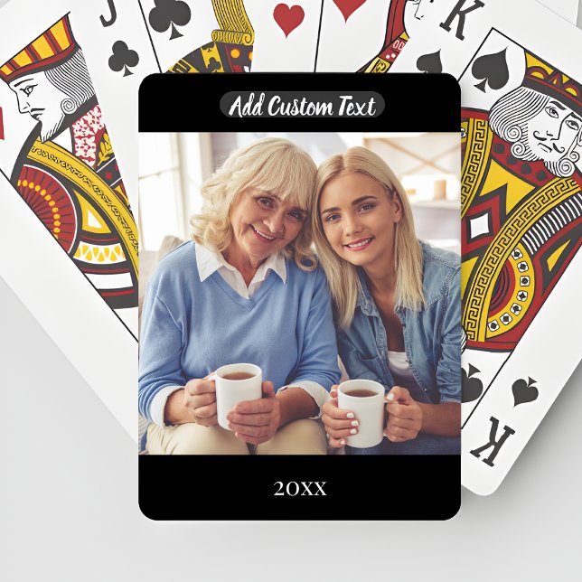 Custom Text Poker Card Personalize Photo (Creator Uploaded)